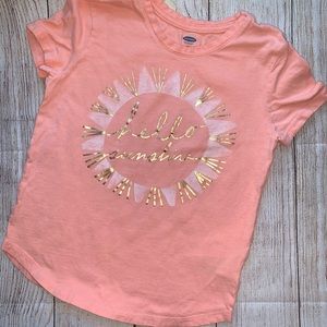Girls Old Navy M (8) “Hello Sunshine” T-shirt